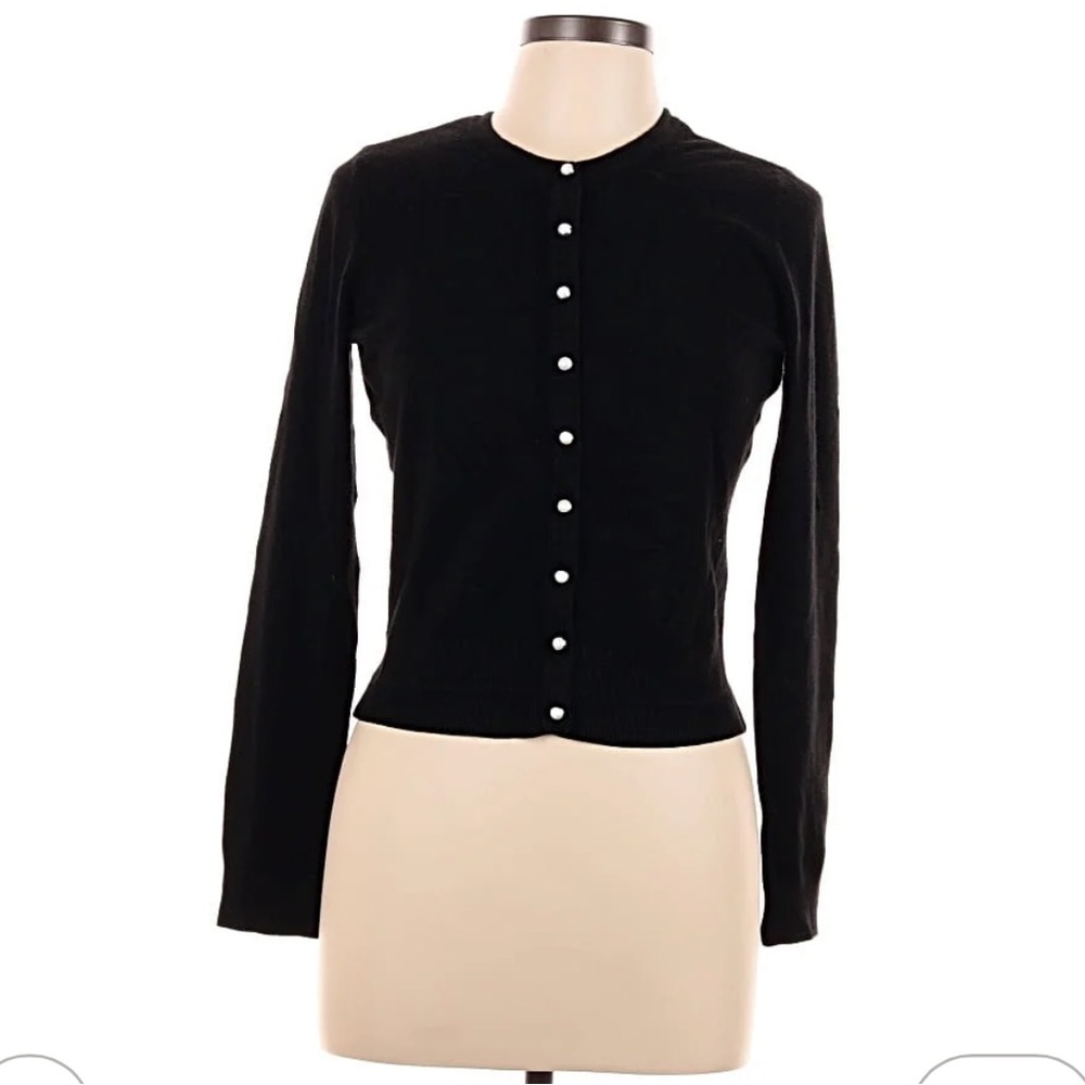 White House Black Market Black Button Down Shirt